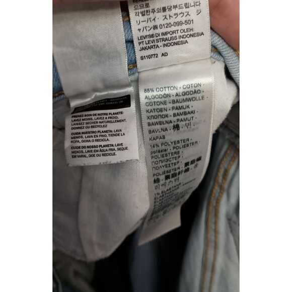 Levis Ribcage Boot Cut Jeans Womens 24W High Rise Button Fly Plus Size Denim - Picture 12 of 12